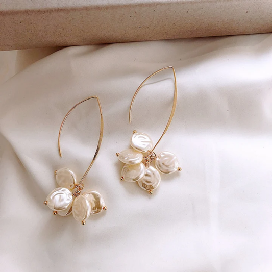 Pearlescent Cascade Earrings