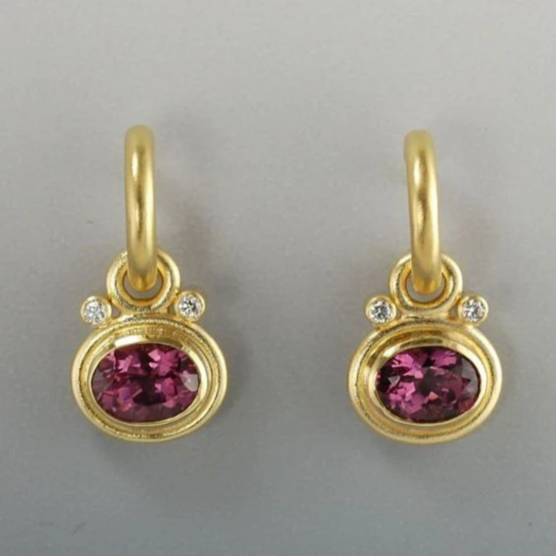 Royal Garnet Glow Earrings