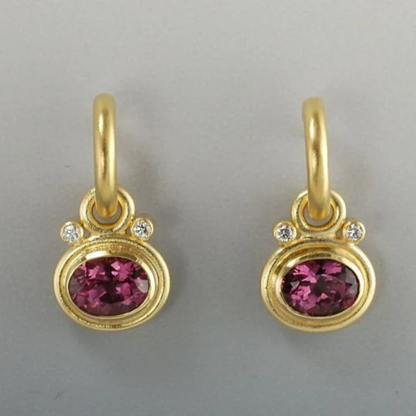 Royal Garnet Glow Earrings