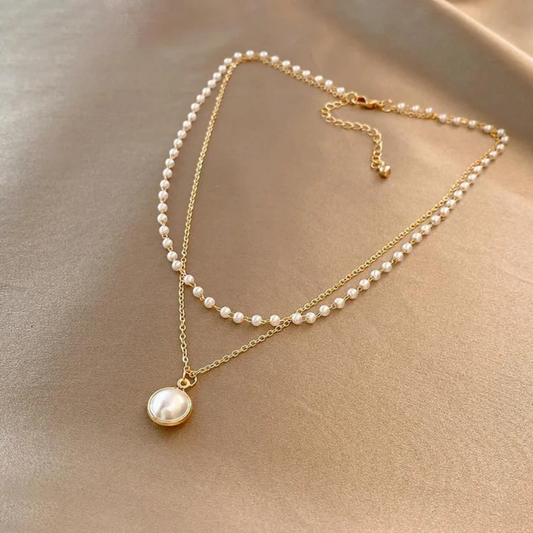 Vintage Pearl Serenade Necklace