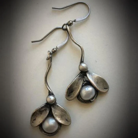 Enchanted Bloom Pearl Earrings