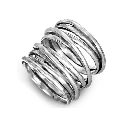Eternal Waves Silver Ring