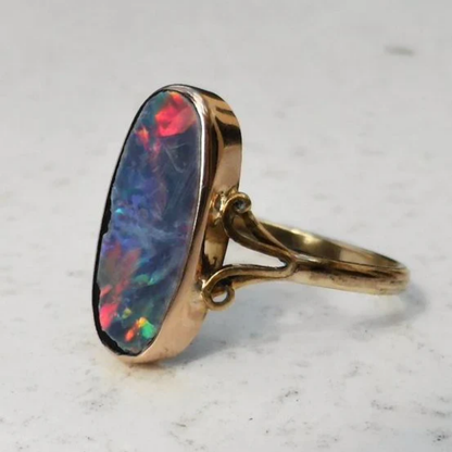 Mystic Flame Opal Ring