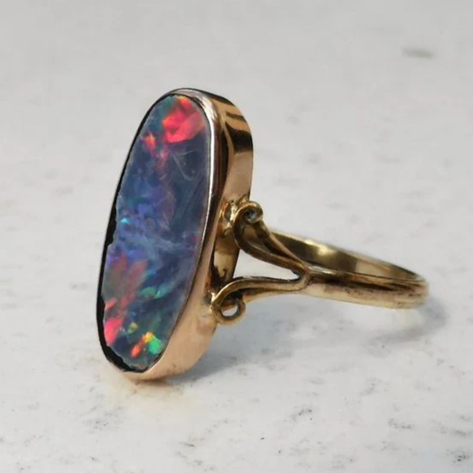 Mystic Flame Opal Ring