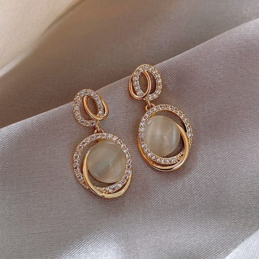 Moonlit Grace Crystal Earrings