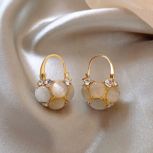 Moonlight Bloom Crystal Earrings