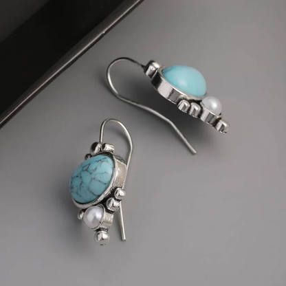 Tranquil Skystone Drop Earrings
