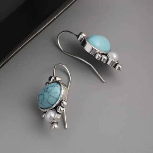 Tranquil Skystone Drop Earrings