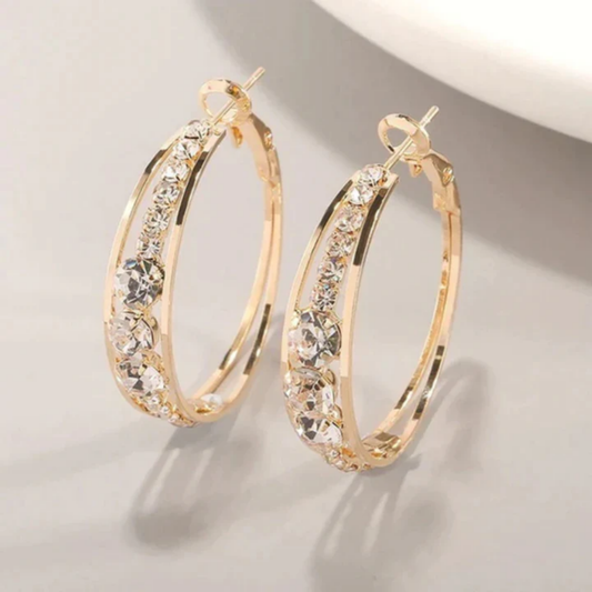 Radiant Glow Hoop Earrings