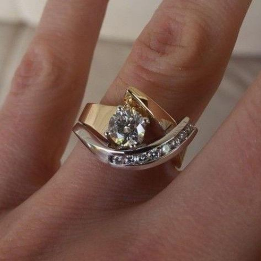 Celestial Embrace Dual-Tone Ring