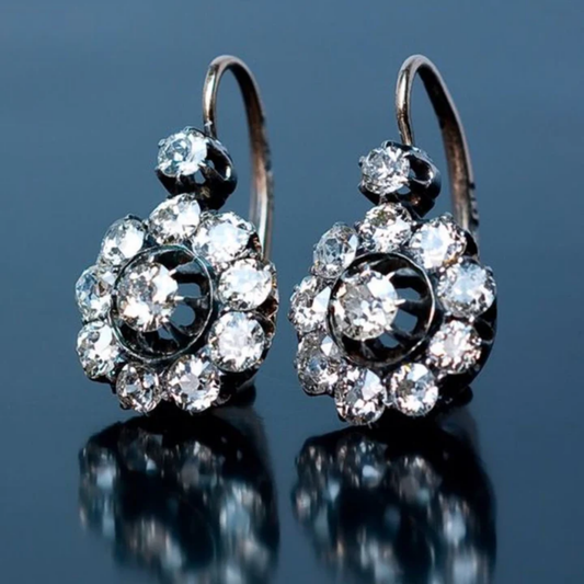 Starlit Blossom Crystal Earrings
