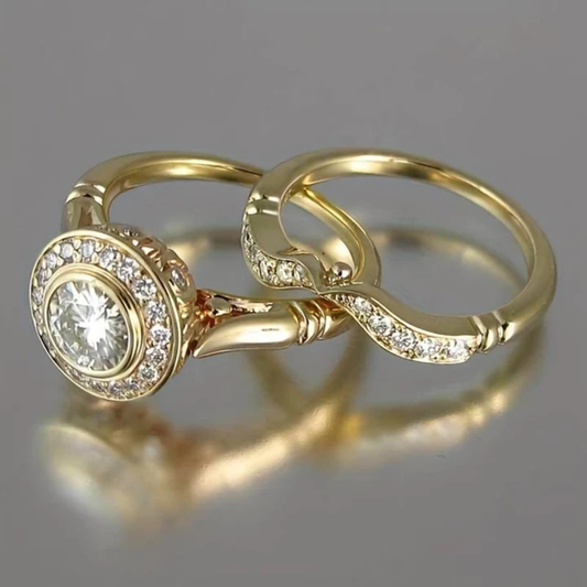 Luminous Vow Halo Ring Set