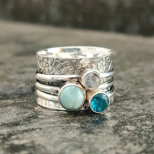 Mystic Tides Gemstone Ring
