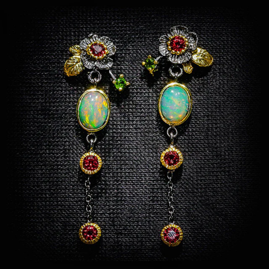 Mystic Bloom Cascade Earrings