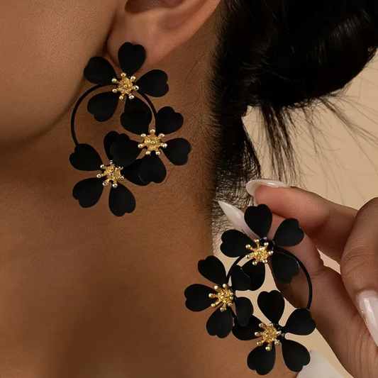 Noir Bloom Earrings