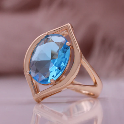 Ocean’s Gaze Crystal Ring