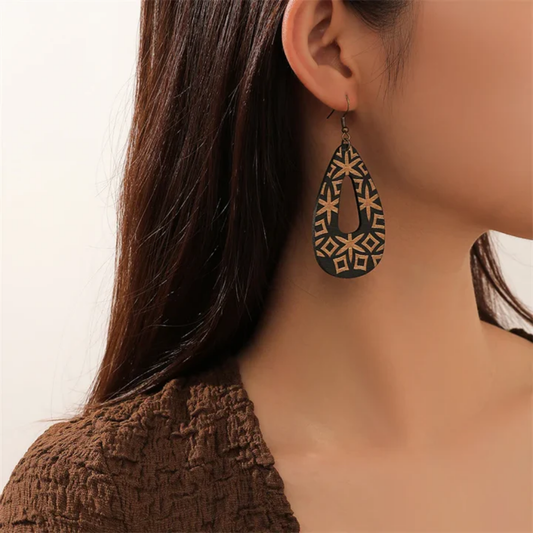 Desert Sunburst Teardrop Earrings