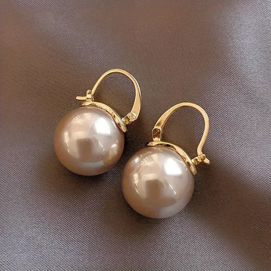 Golden Pearl Radiance Earrings