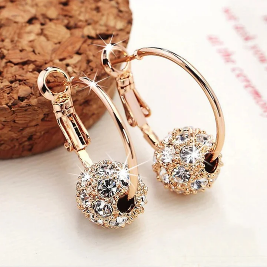 Sparkling Aurora Hoop Earrings