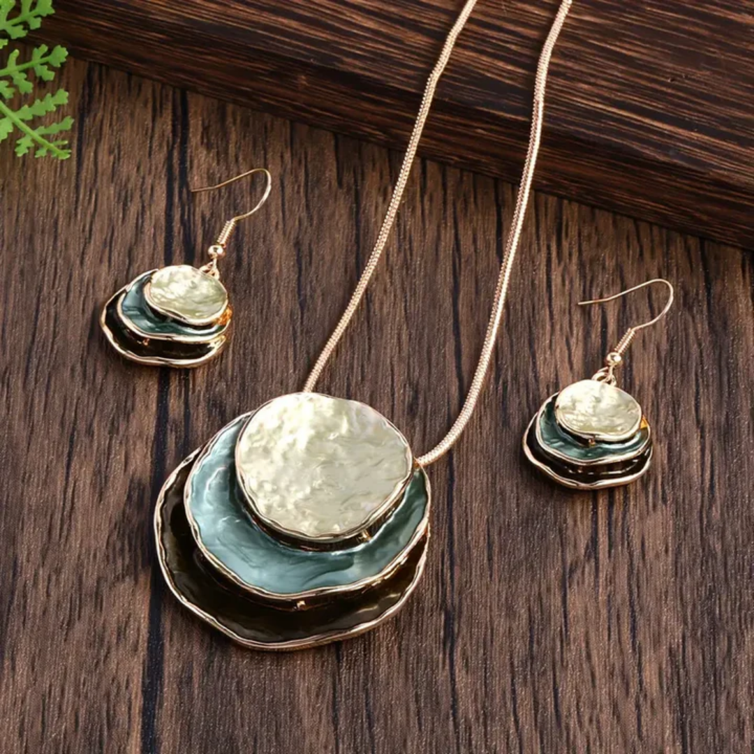 Celestial Harmony Necklace & Earring Set