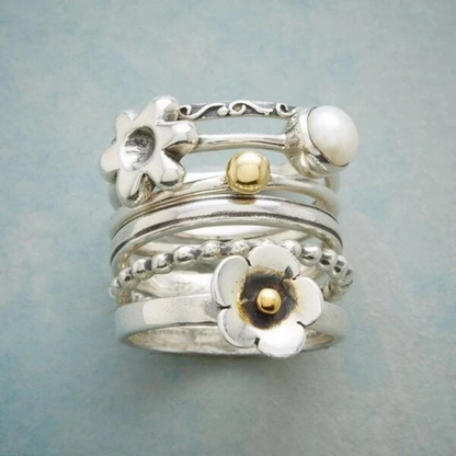 Blooming Harmony Stacked Ring