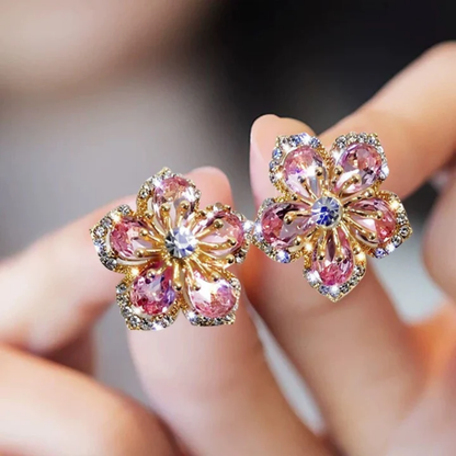 Blossom Radiance Crystal Earrings