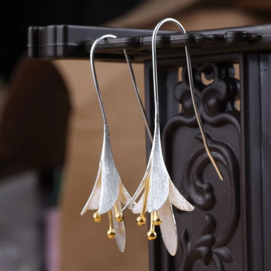 Whispering Lily Drop Earrings