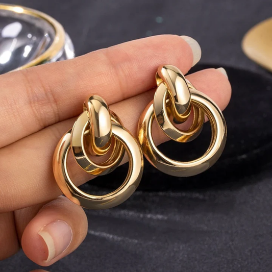 Radiant Loop Statement Earrings