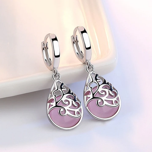 Roselight Filigree Drop Earrings